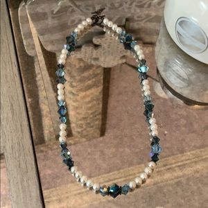 Pearl and jewel necklace